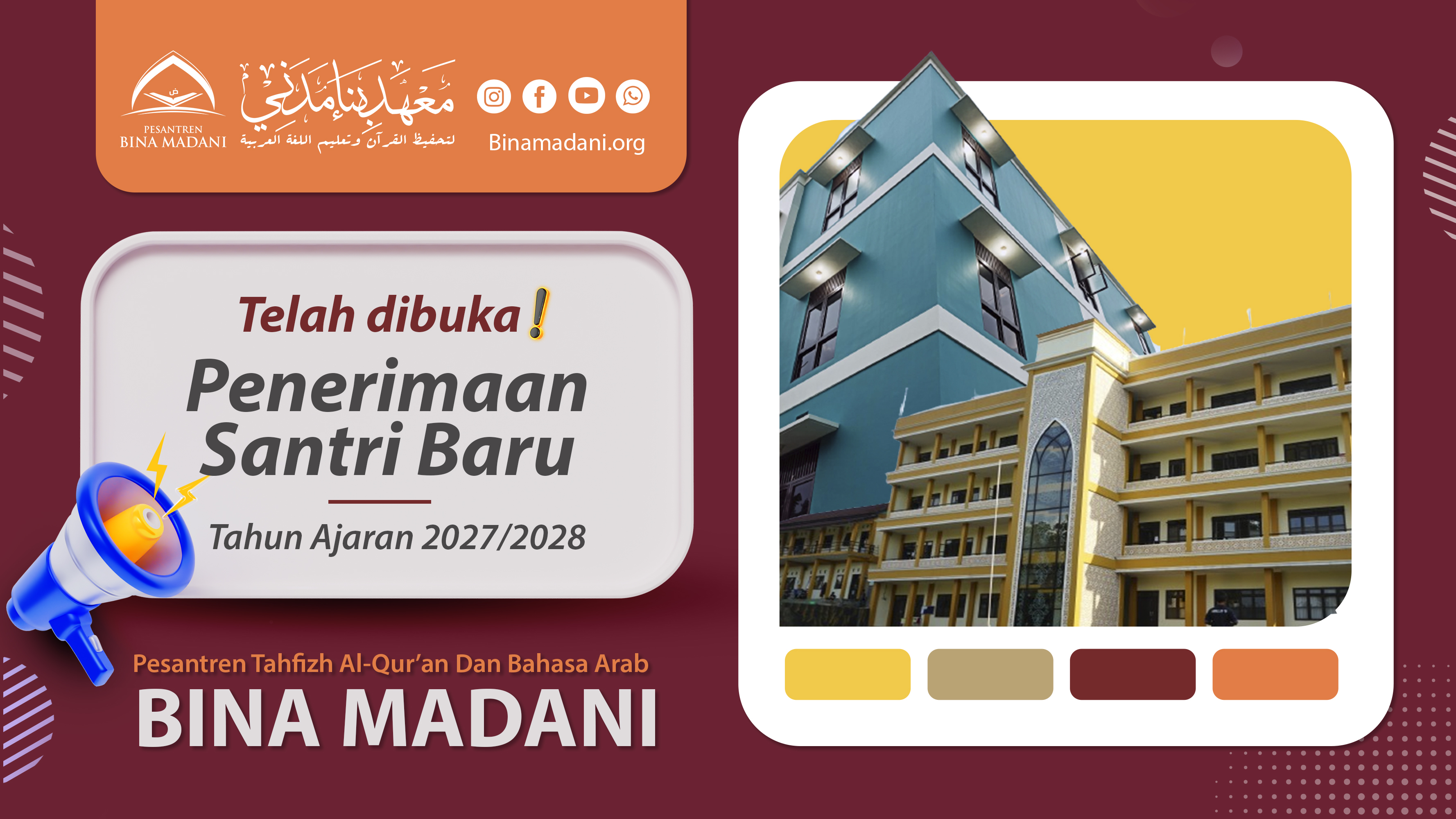 Penerimaan Santri Baru Bina Madani